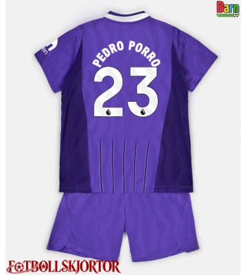 Tottenham Hotspur Pedro Porro #23 Tredje Kläder Barn 2026-27 Kortärmad (+ Korta byxor)